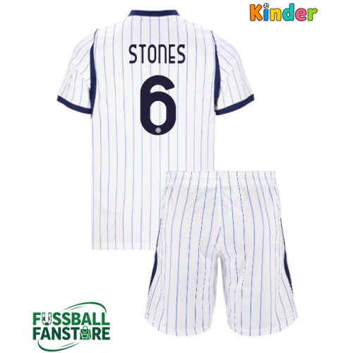 Inter Milan John Stones #6 Replik Auswärtstrikot Kinder 2026-27 Kurzarm (+ Kurze Hosen)